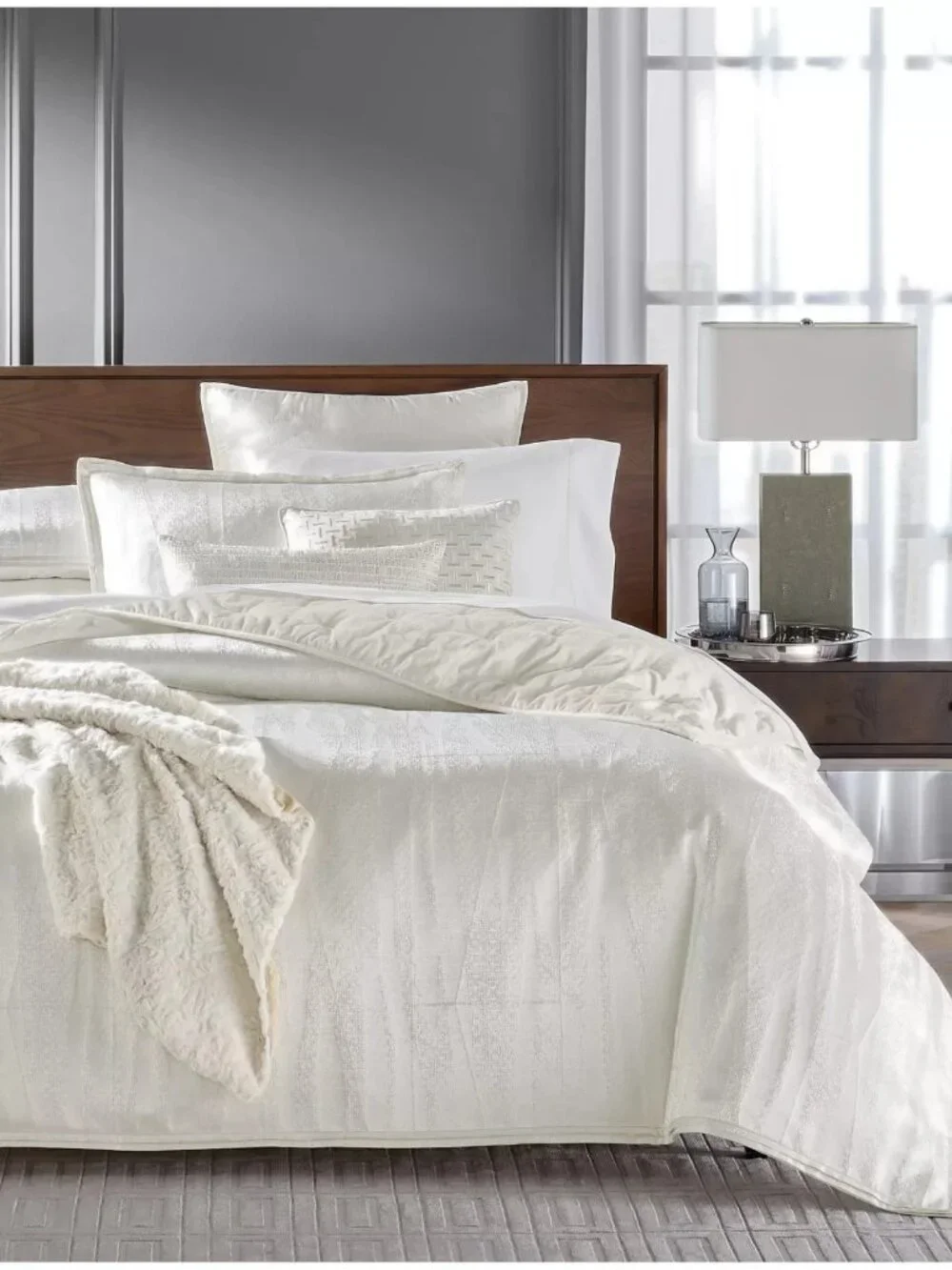 Hotel Collection Fractured Geo Duvet Cover Set Full/Queen– Modern Luxury Bedding